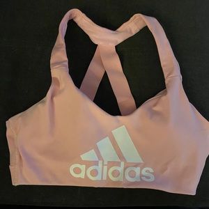 Women’s Adidas sports bra light pink like new